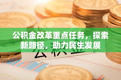 邵武公积金改革重点任务，探索新路径，助力民生发展