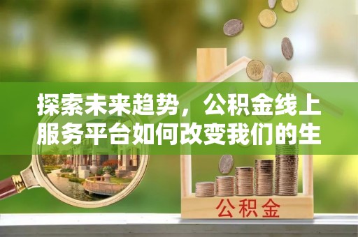 邵武探索未来趋势，公积金线上服务平台如何改变我们的生活