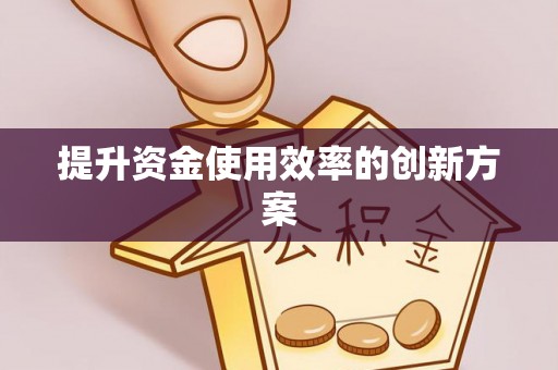 邵武提升资金使用效率的创新方案