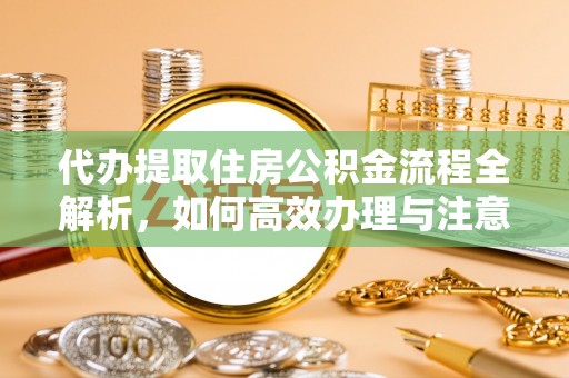 邵武代办提取住房公积金流程全解析，如何高效办理与注意事项