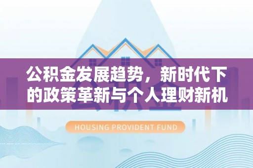 邵武公积金发展趋势，新时代下的政策革新与个人理财新机遇