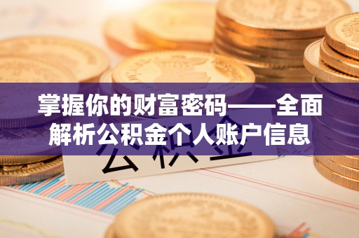 邵武掌握你的财富密码——全面解析公积金个人账户信息