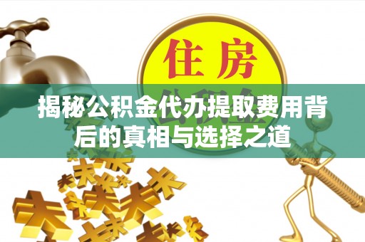 邵武揭秘公积金代办提取费用背后的真相与选择之道
