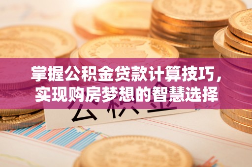 邵武掌握公积金贷款计算技巧，实现购房梦想的智慧选择