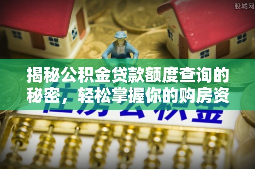 邵武揭秘公积金贷款额度查询的秘密，轻松掌握你的购房资金