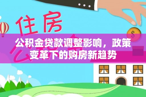 邵武公积金贷款调整影响，政策变革下的购房新趋势