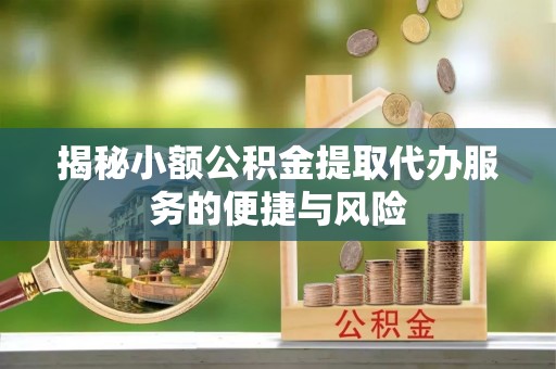 邵武揭秘小额公积金提取代办服务的便捷与风险