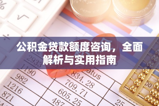 邵武公积金贷款额度咨询，全面解析与实用指南