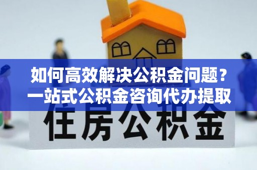 邵武如何高效解决公积金问题？一站式公积金咨询代办提取服务全解析