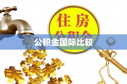 邵武公积金国际比较